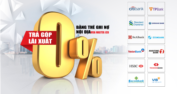 trả góp qua thẻ tín dụng